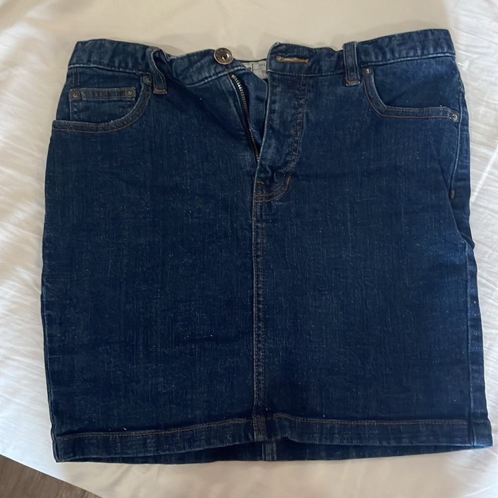 Free people denim skirt